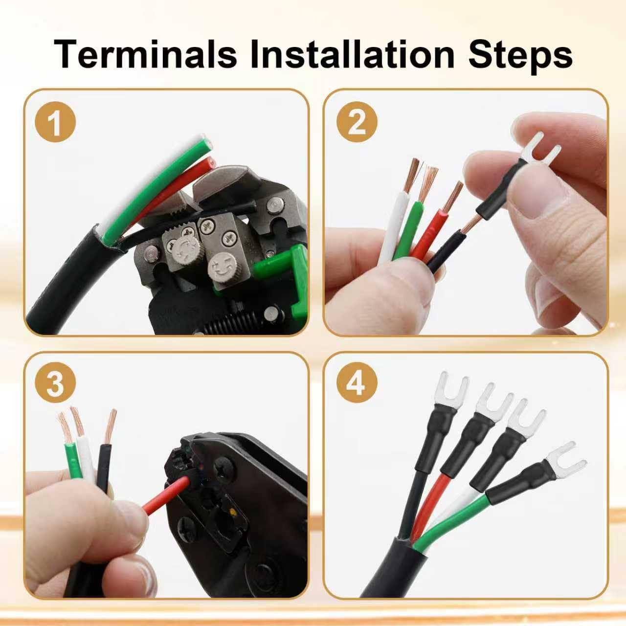 14/4 AWG Mini-Split Cable – 100FT 14 AWG 4 Conductor Control Cable 300V Stranded