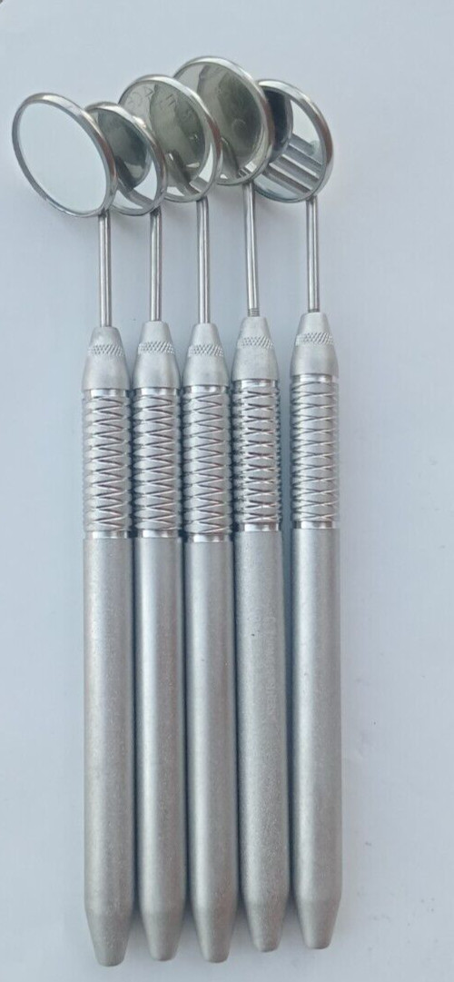 10 PCS Dental Mouth Mirror #5 Unique Hollow Handle Dental Instruments Dentist