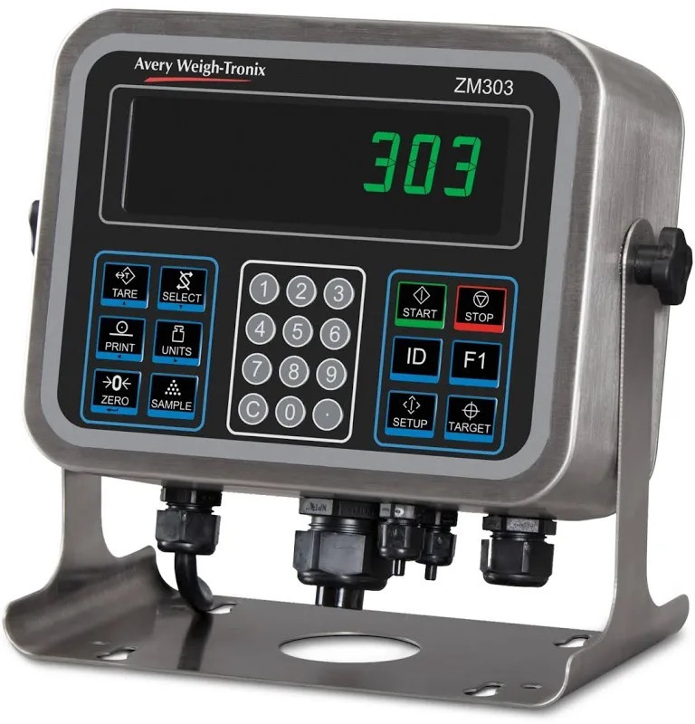 Avery Weigh-Tronix ZM303-SD1 Tabletop Scale Tare Piece Counting Backlit Display