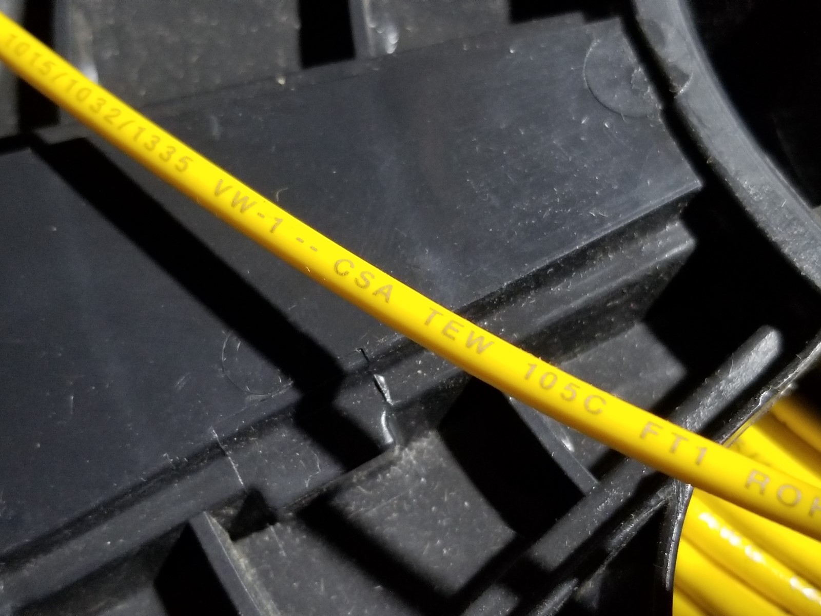 Carol 76812 #14awg Stranded Bare Copper PVC Hook Up Wire AWM MTW Yellow /50ft