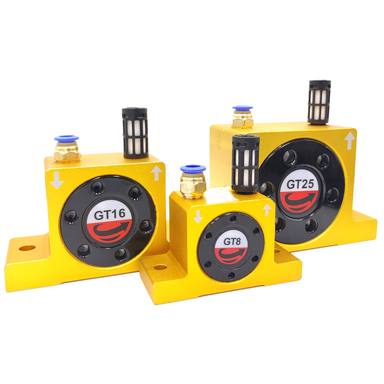 GT Series 1/8″ 1/4″ 3/8″ Industrial Pneumatic Air Turbine Vibrator +Silencer US