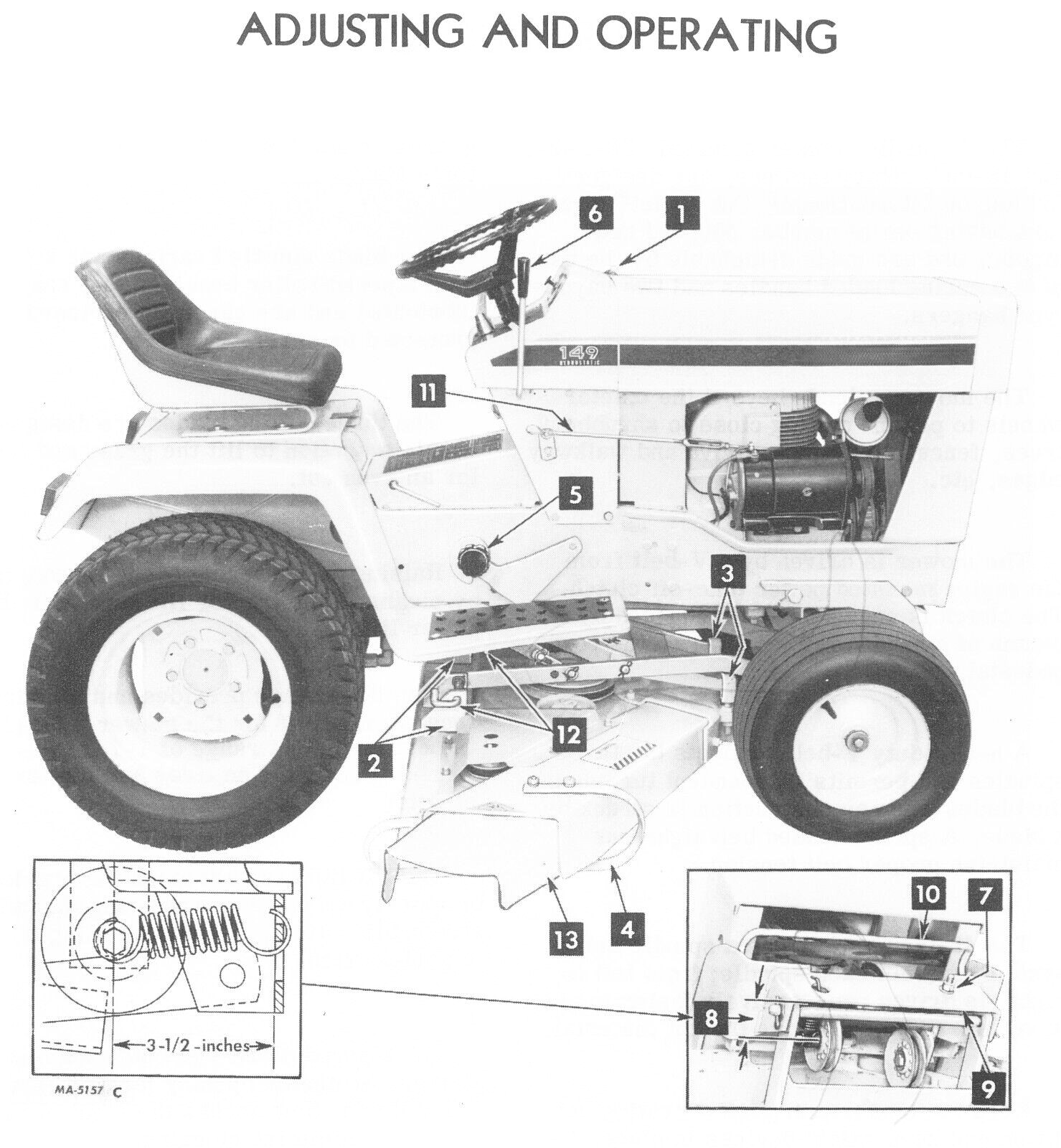 IH Cub Cadet 86 108 109 128 129 149 Owner’s Manual Lawn Tractor & Mower
