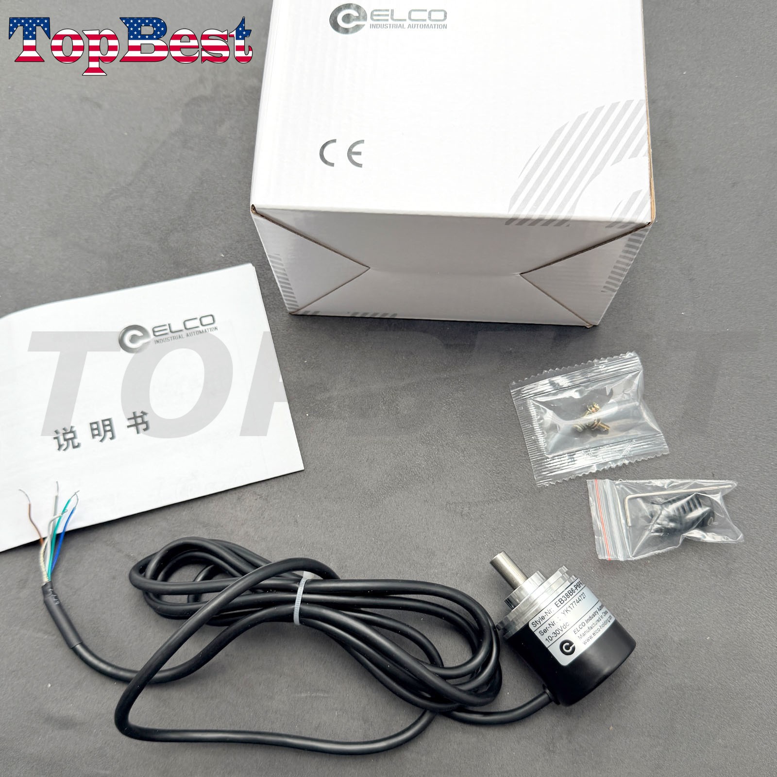 EBB38B6-P6PR-2000 Rotary Encoder for ELCO 2000 Pulse Incremental Encoder