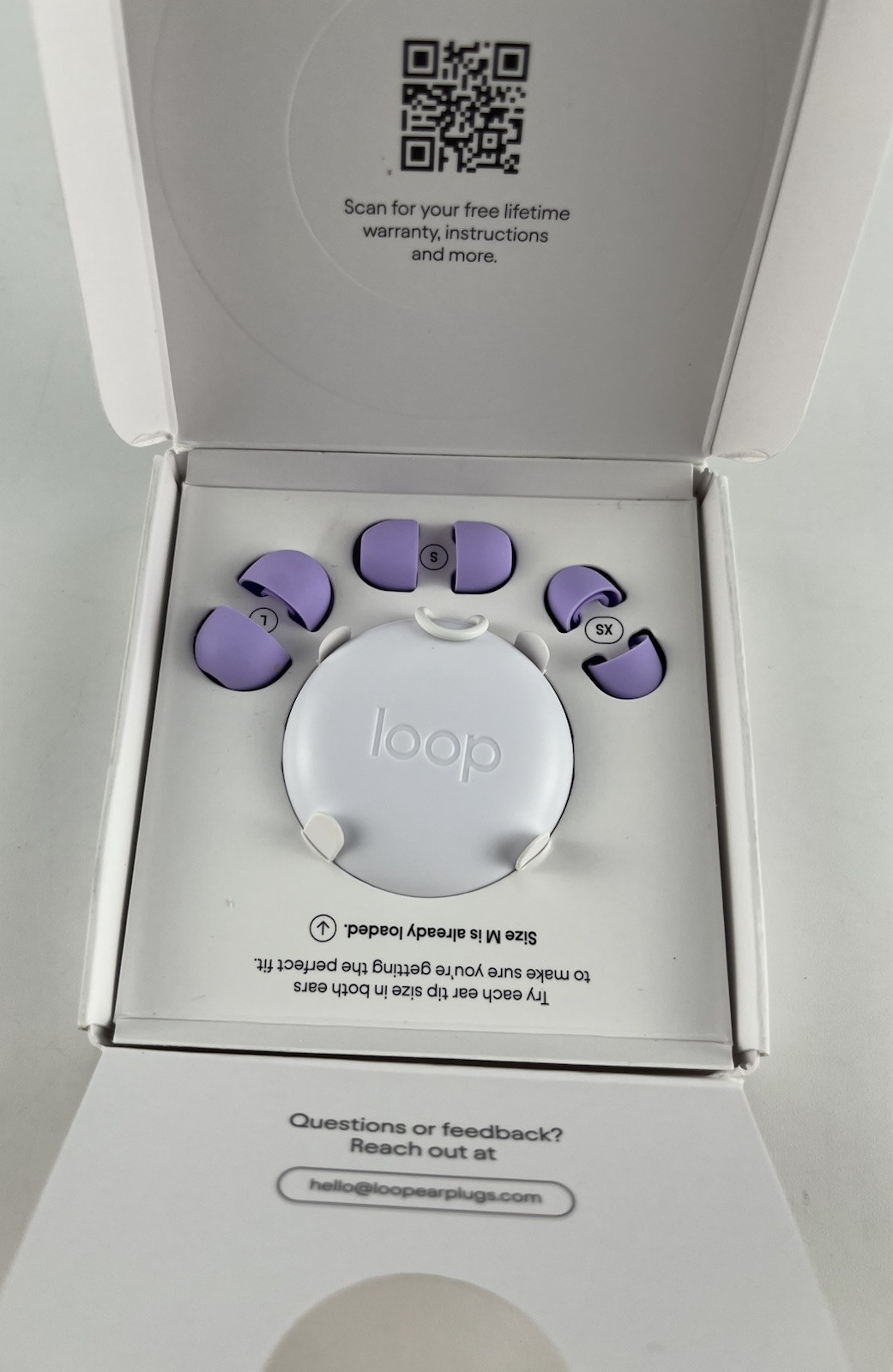 Loop Quiet 2 Ear Plugs Violet Noise-Reducing Earplugs NRR 14dB SNR 24dB