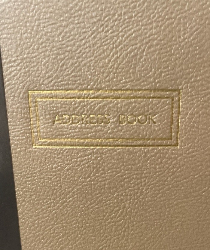 Hallmark Traditional Address Book Faux Leather Ringbound Divided Tabs Sections