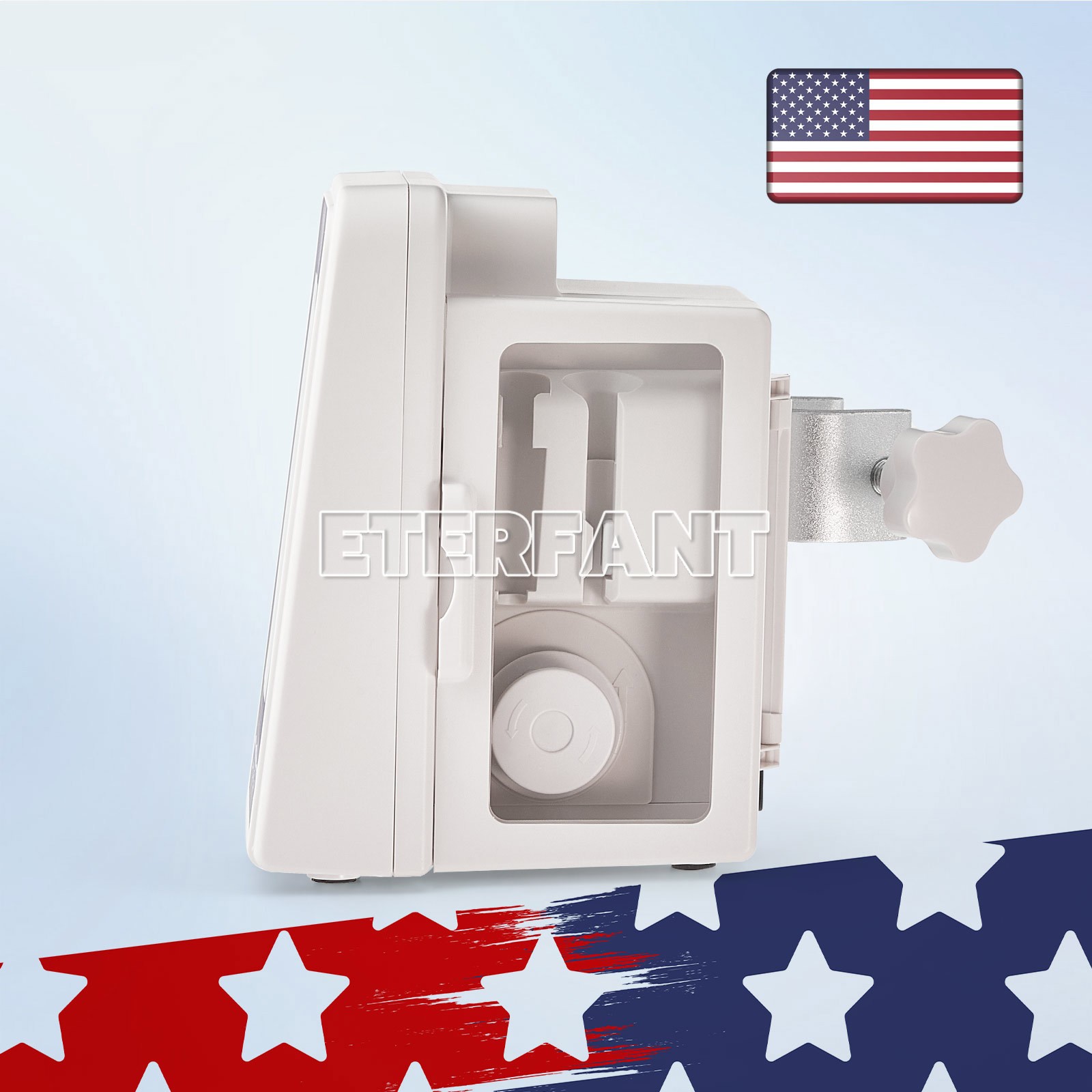 Portable 6-mode LCD Touch Screen Enteral Feeding Pump with Adjustable Pole Clamp