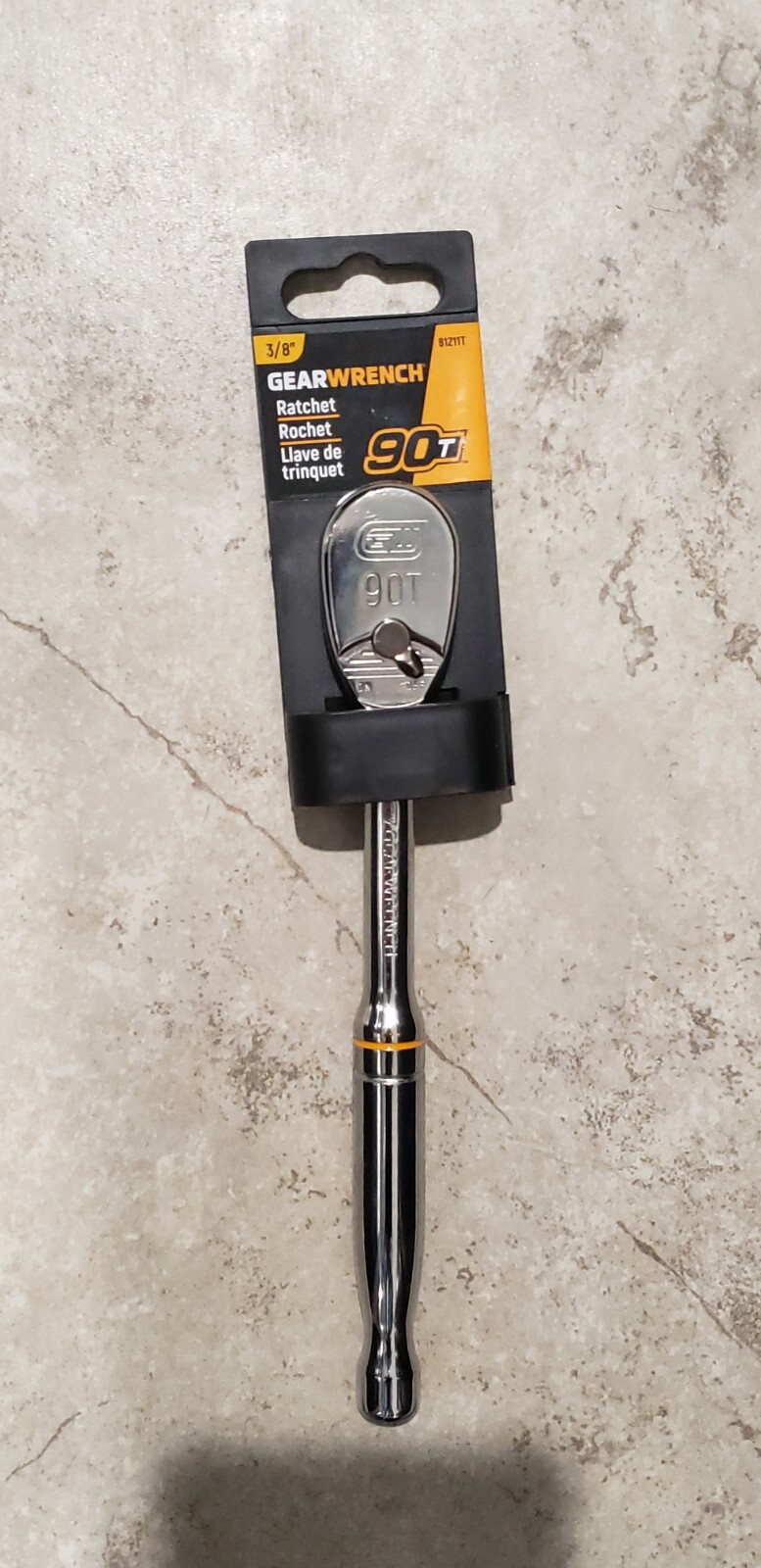 Gearwrench 81211T 3/8″ Dr 90 Tooth Teardrop Ratchet 8″ Long