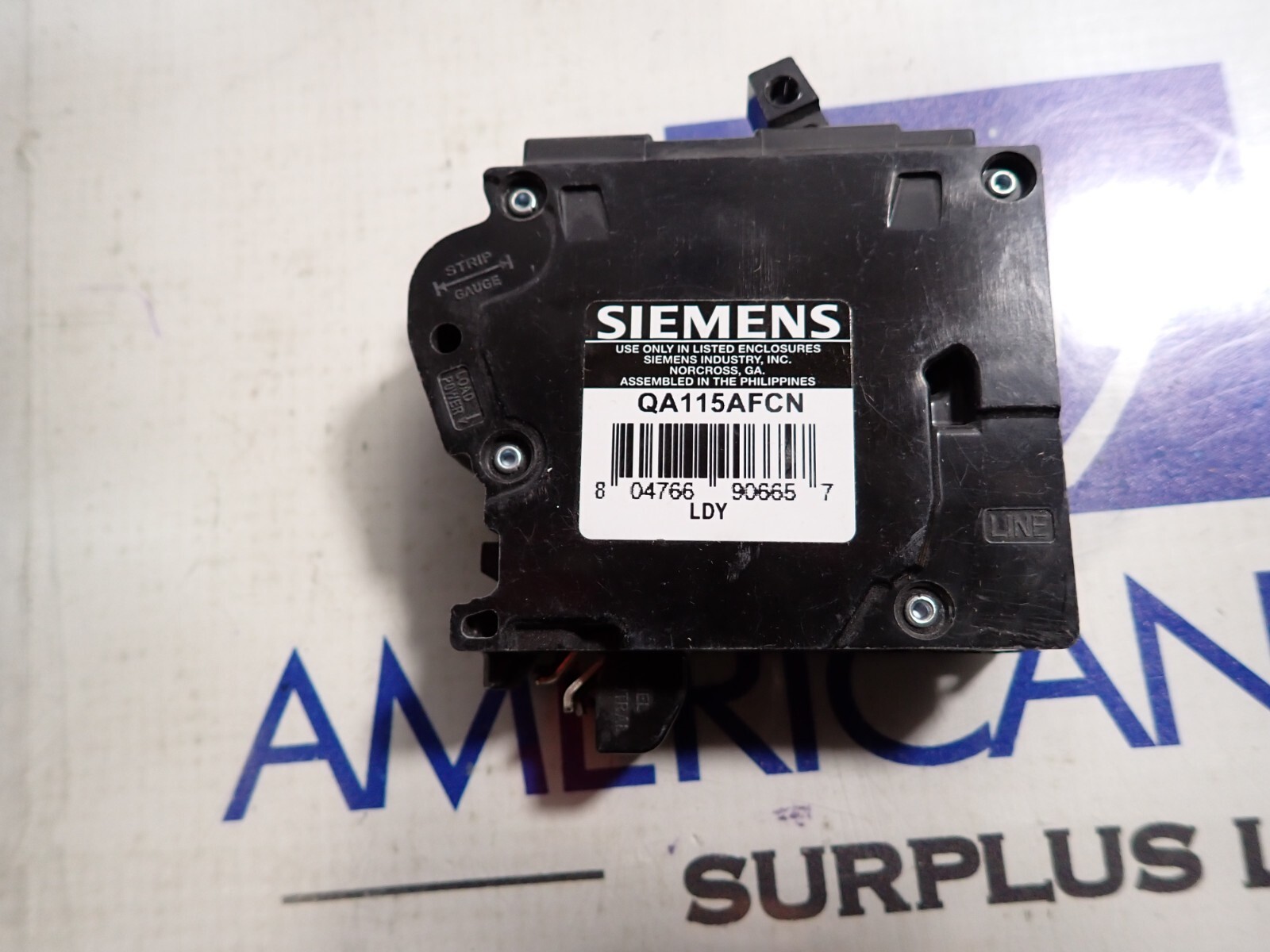 1 New Siemens QA115AFCN 1p 15 amp 120v Plug In Combo Arc Fault Breaker