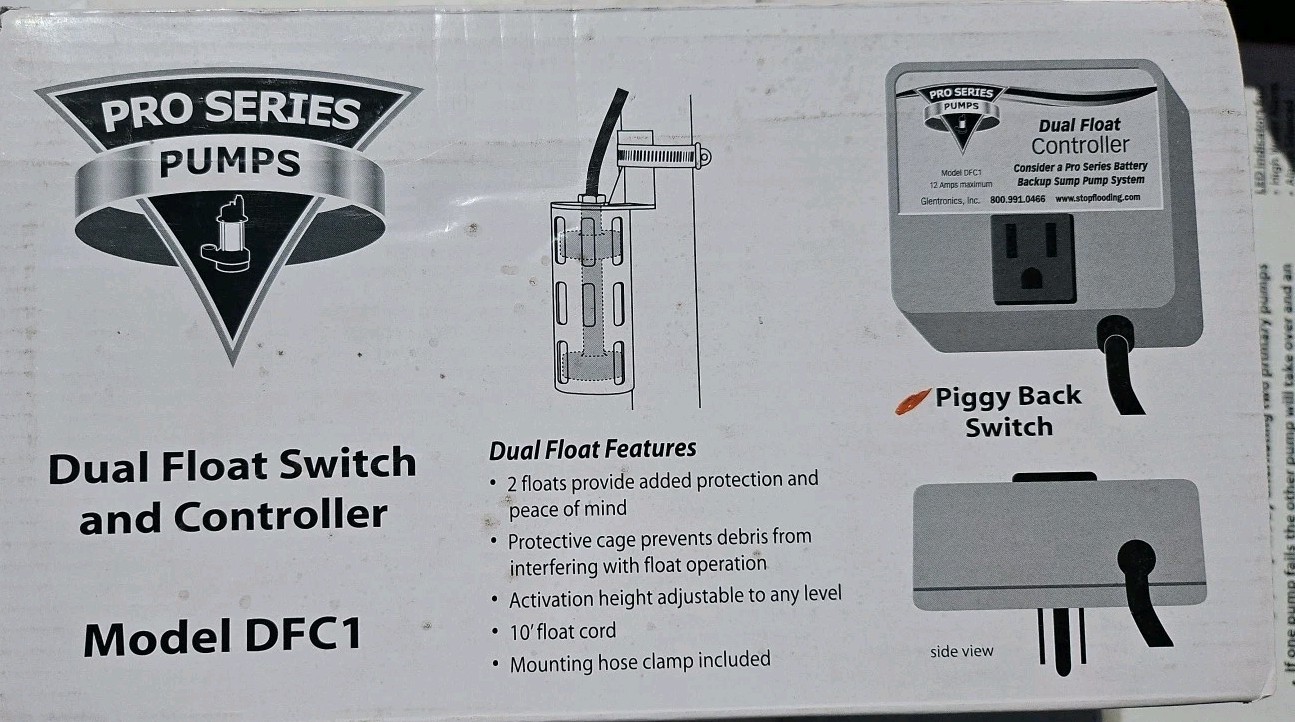PRO Series Pumps Dual Float Switch W/ Controller DFC1