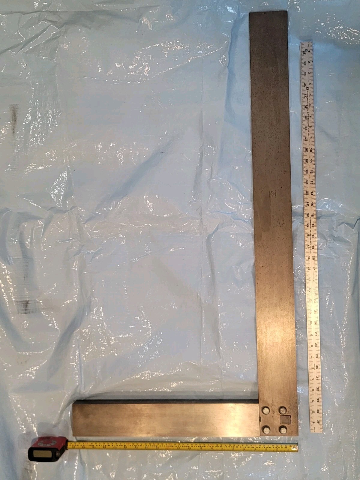 L.S. Starrett No. 20 Machinist Precision Square Blade 39″ 20-1/2″ Base