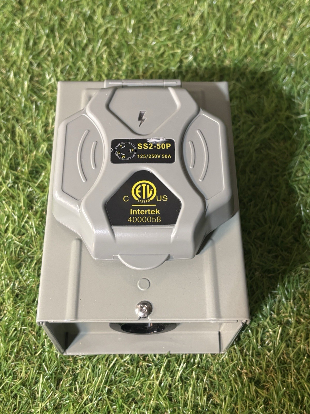 SS2-50P 50A 125/250V Power Outlet Box ETL Intertek 4000058