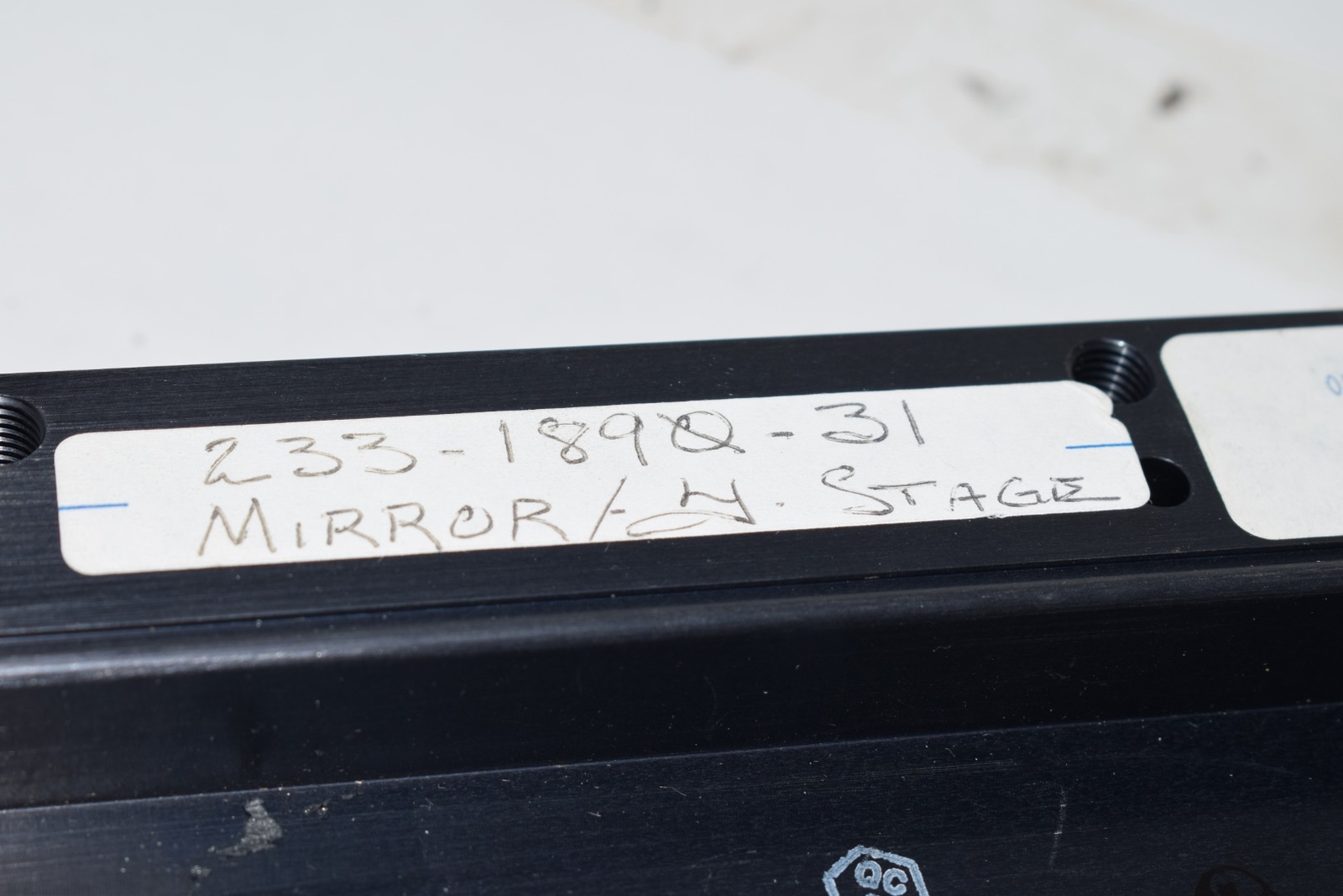 Ultratech Stepper Y-Stage Mirror Optical 233-1890-31 0505-3750001