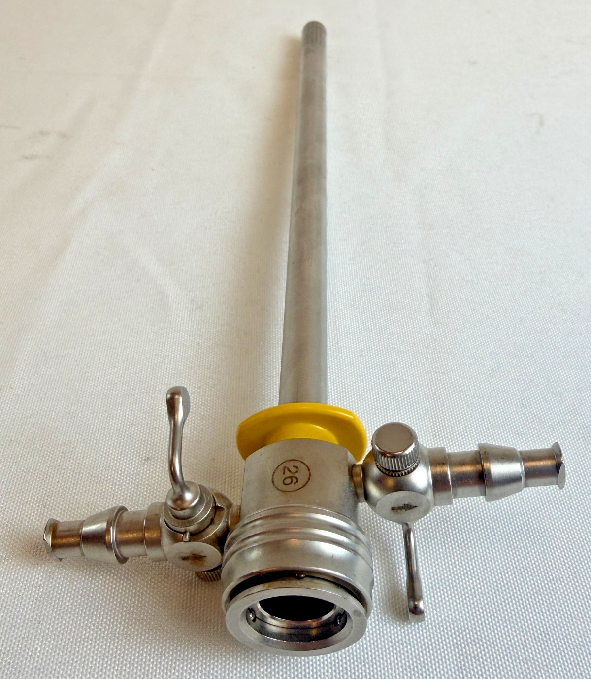 Karl Storz 27050SC 26Fr Continuous Flow Resectoscope Outer Sheath Yellow Urology