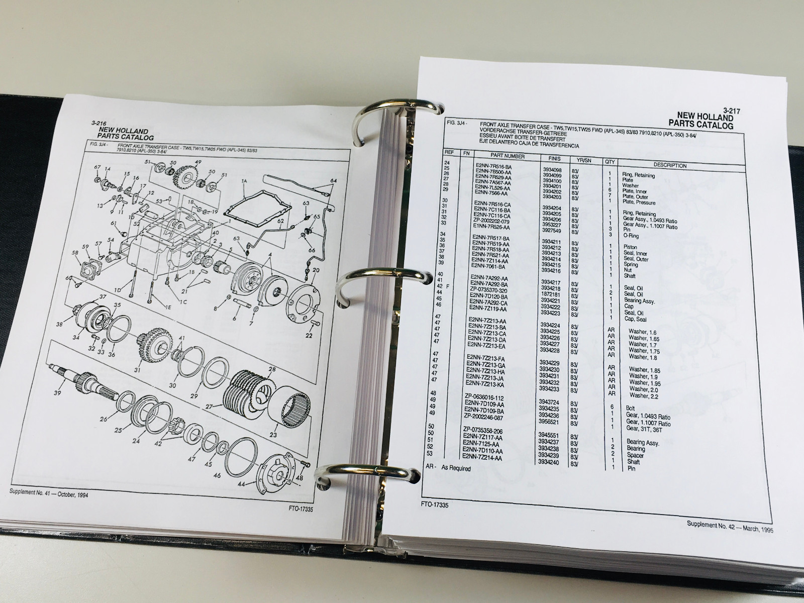 Ford 7810 7910 8210 8530 8630 8730 8830 Tractor Parts Manual Catalog Assembly