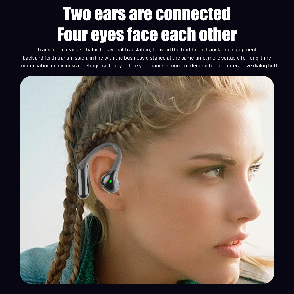 NEW Wireless Bluetooth 144+ Language AI Translator Earbuds Headphones For iPhone