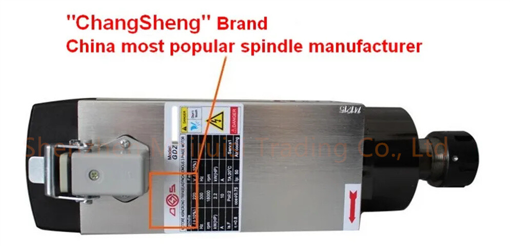Air-cooled CNC Spindle Motor 220V 2.2KW ER25 18000rpm CNC Woodworking 93*82mm