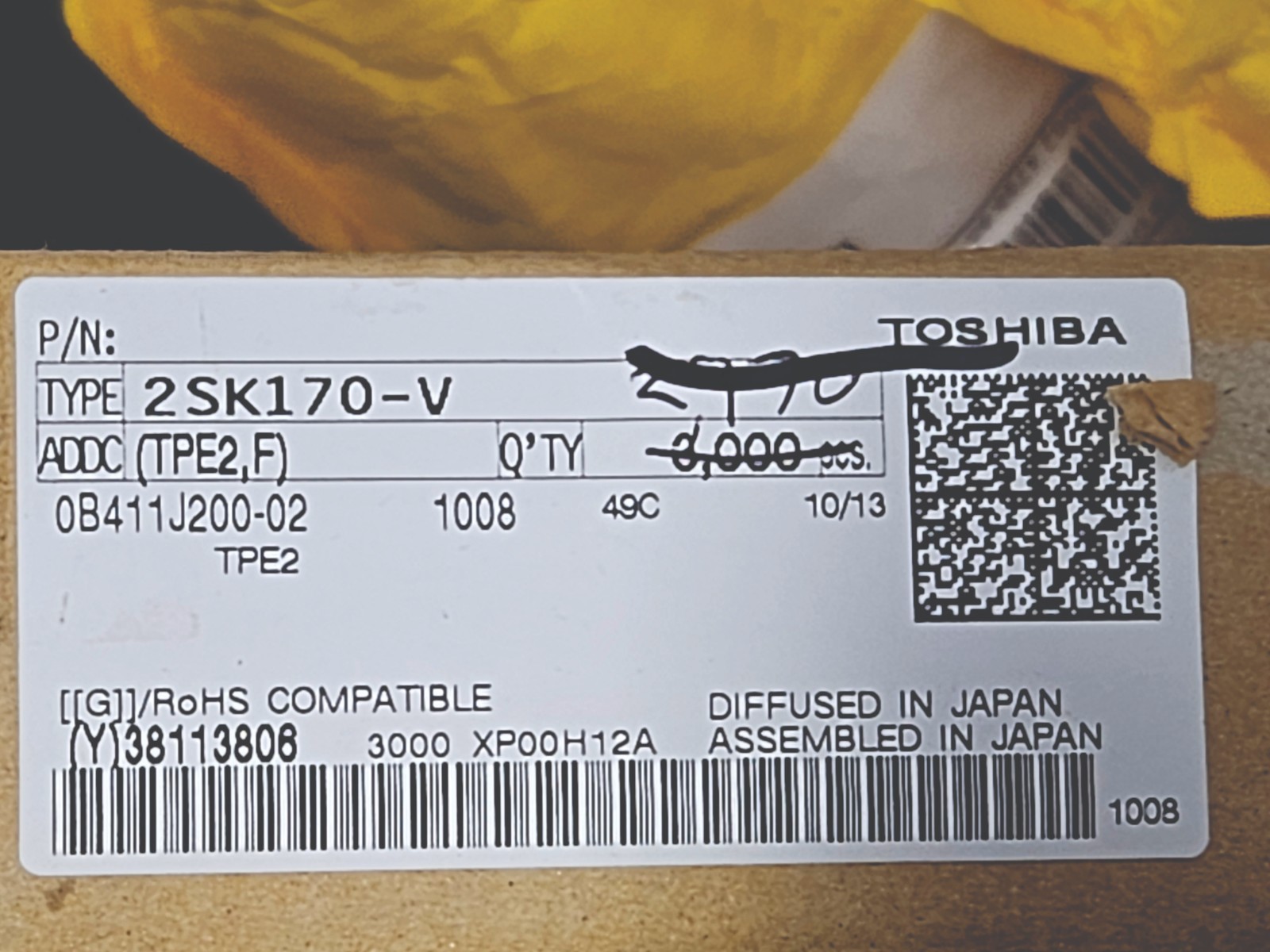 Qty 8 2SK170V Toshiba J-FETs – NEW – “V” / Violet Grade 12-20mA