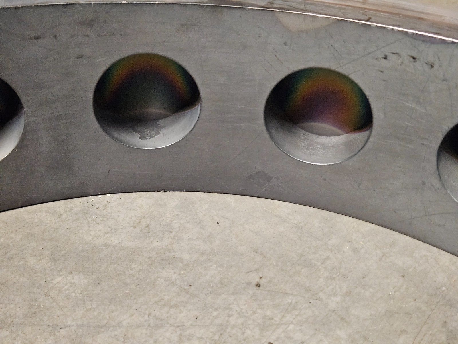 Airco Temescal BJD-1800 Bell Jar O-Ring Seal Flange