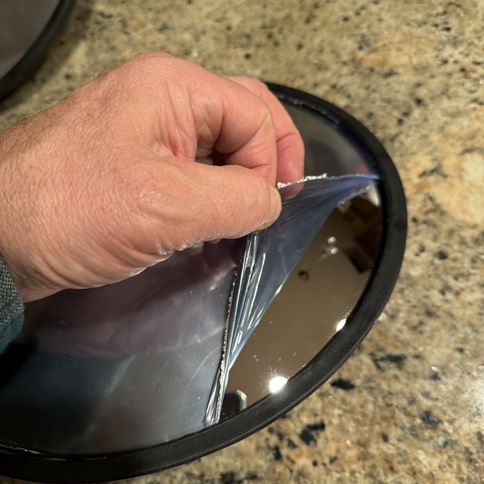 12 inch Acrylic Convex Mirror, Adjustable Wide Angle View Security