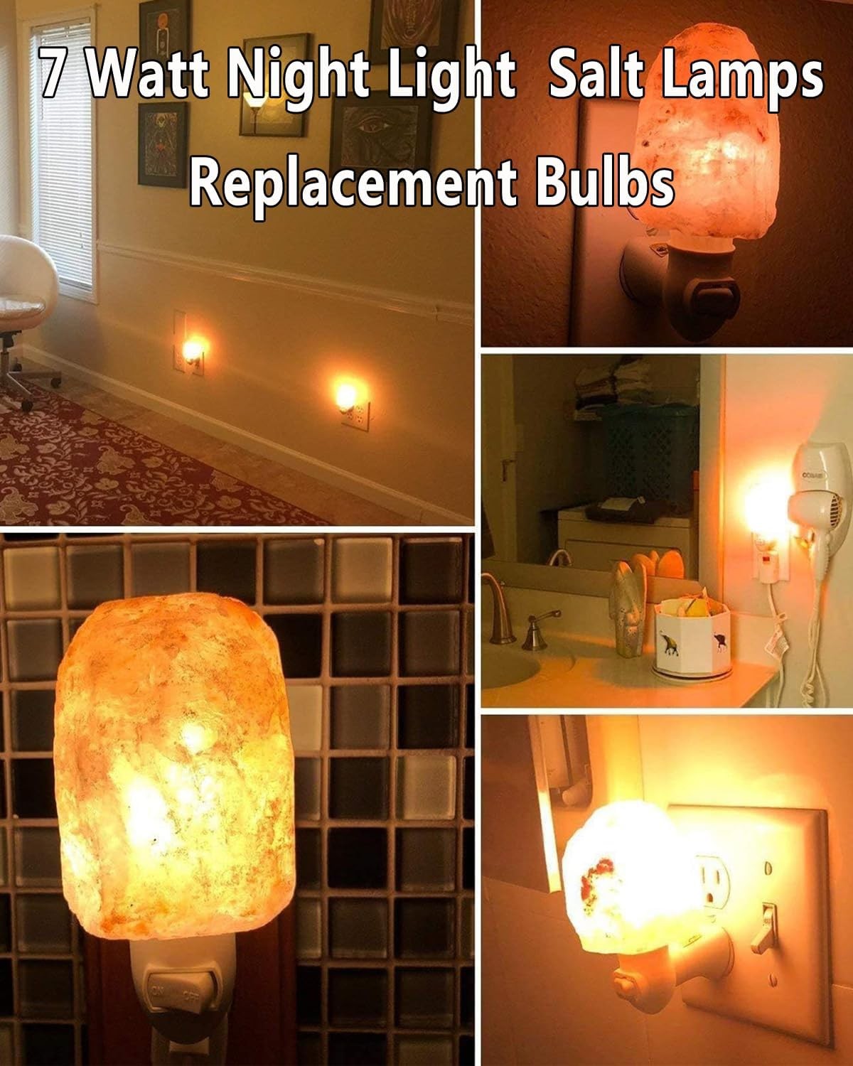 15-Pack Night Light Bulbs 7 Watt, 120V E12 C7 Small Light Bulb for Plug-in Hi