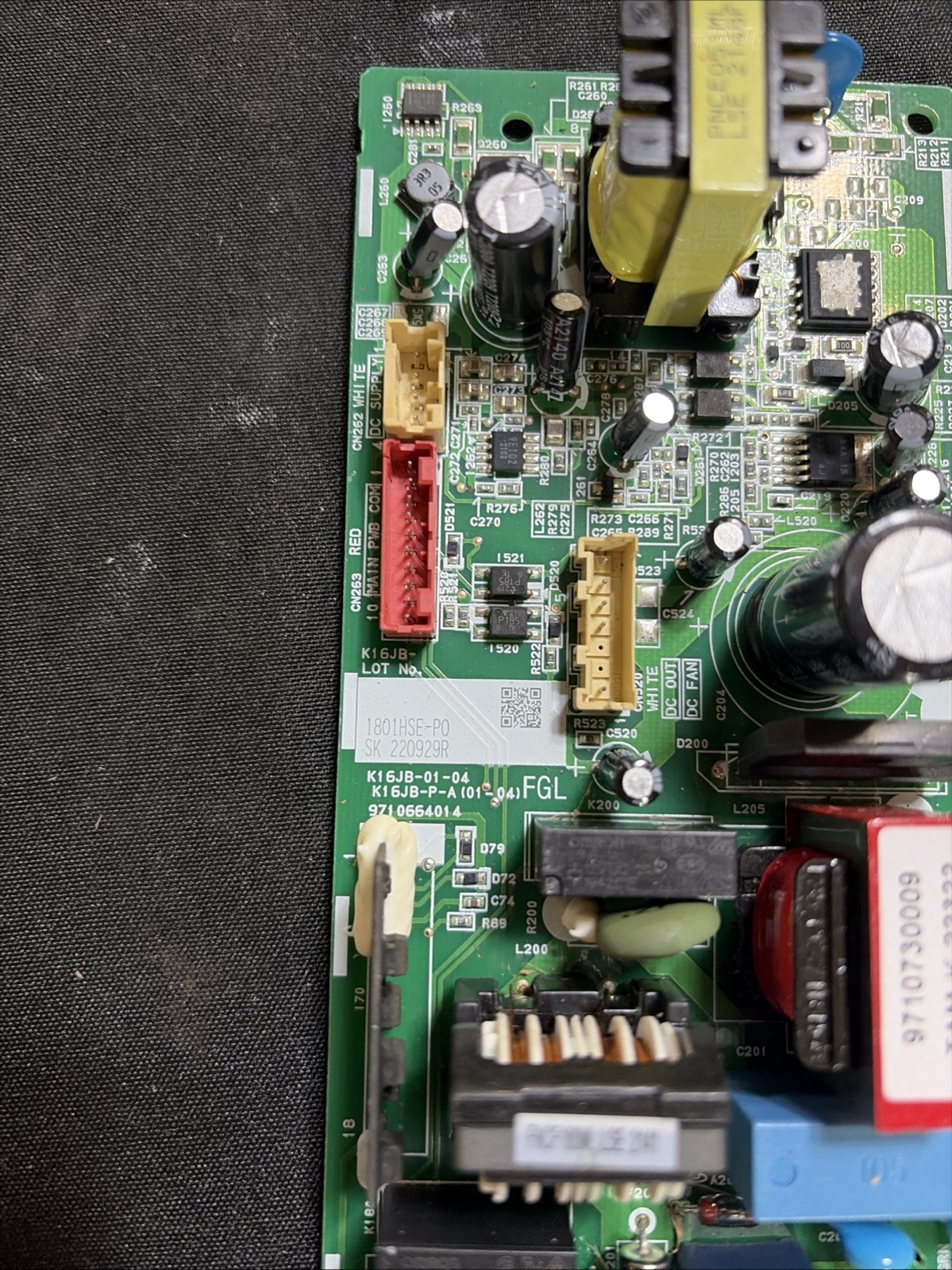 Fujitsu air conditioner indoor unit circuit board (PCB) 9710664014 / K16JB-P-A