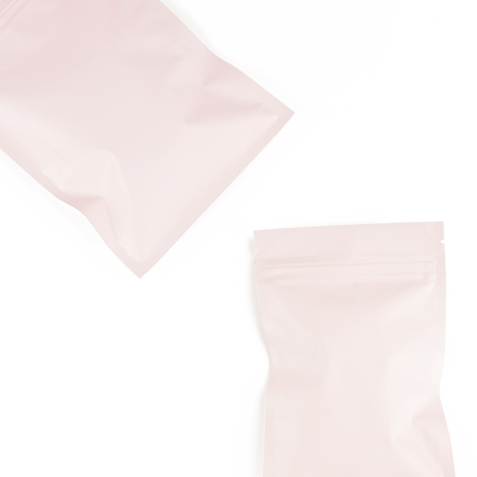 100/200/500 Matte Pink Mylar Foil Smell Proof Resealable Zip Seal Lock Bags