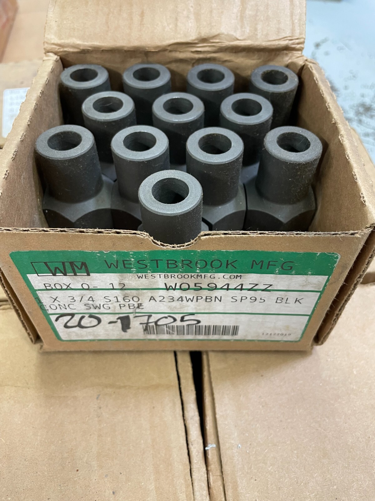 SWAGE NIPPLE 1″ x 3/4″ Schedule 160 Concentric Plain Both End A234 WPBN SP95 USA