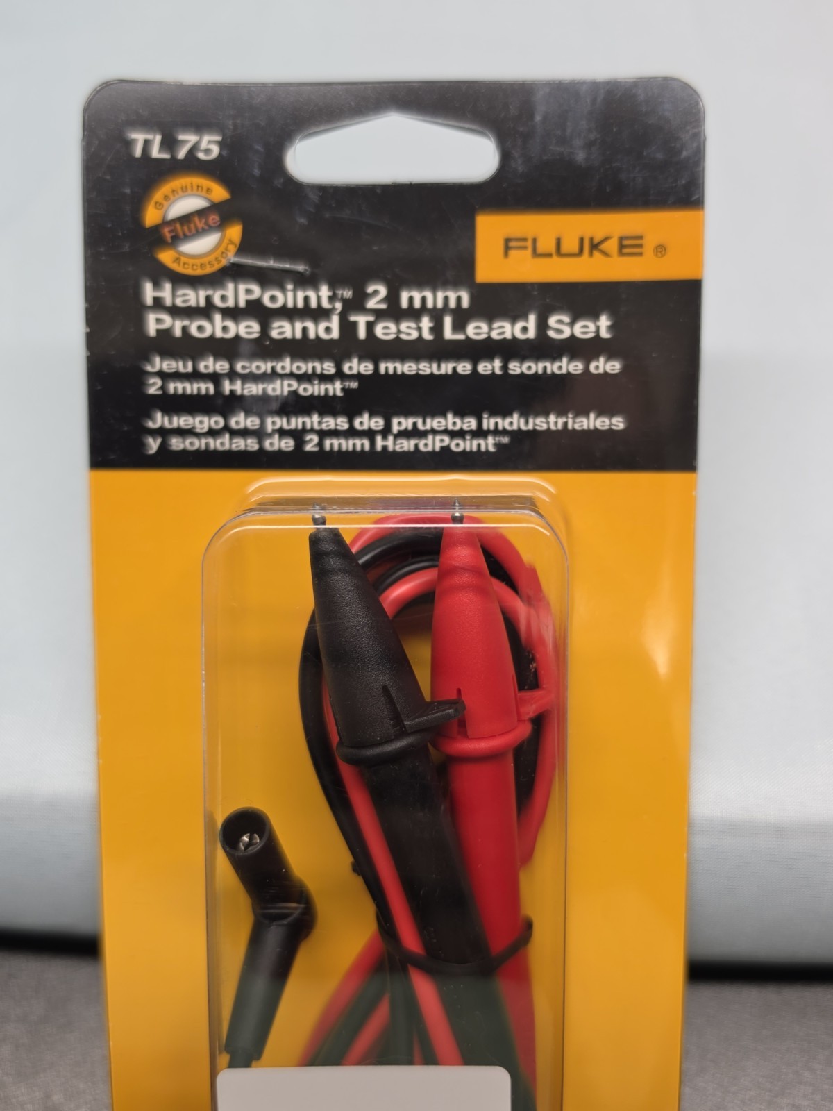 🇺🇸Genuine Fluke TL75 Hard Point 2mm Probe & Test Lead Set 🇺🇸 FREE SHIP