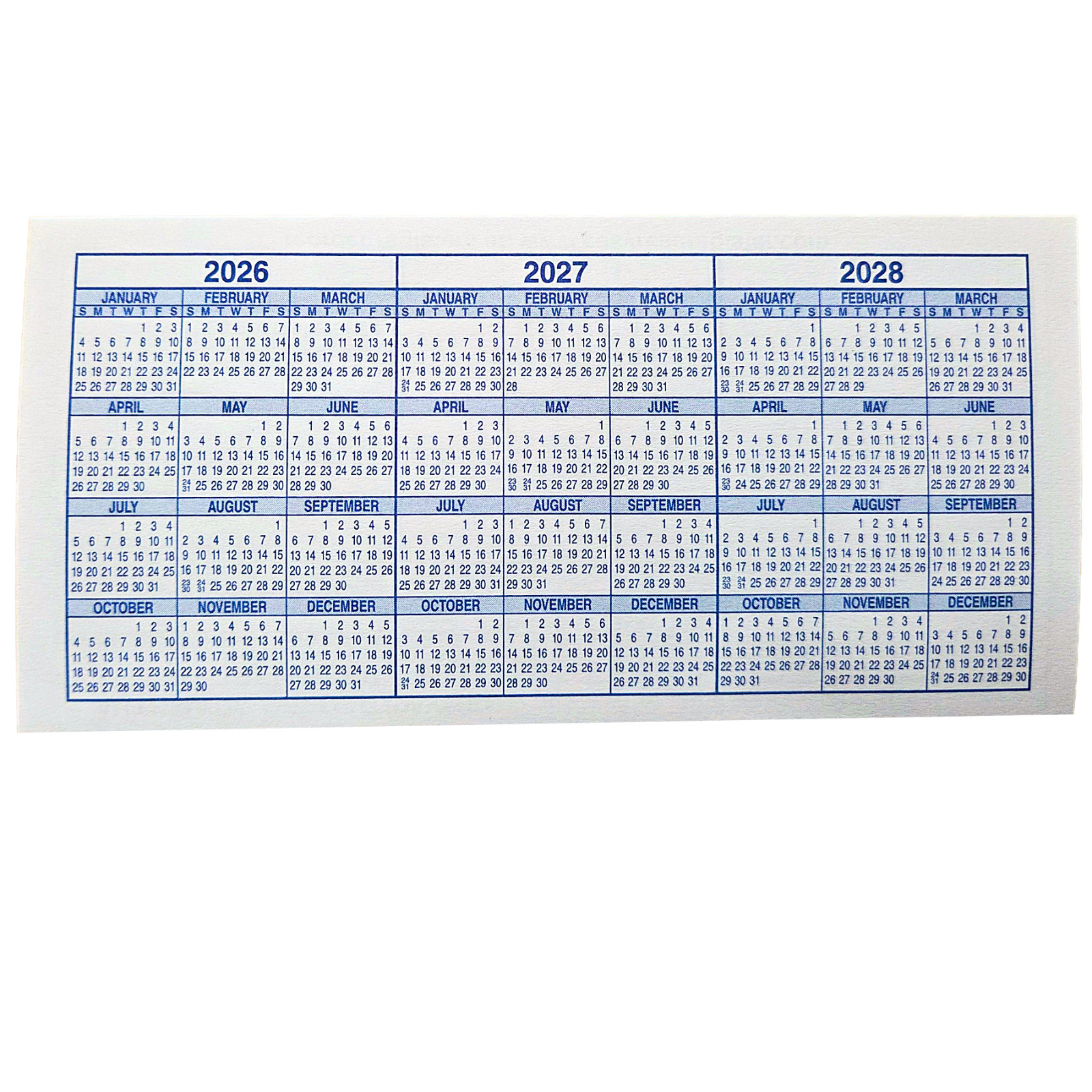 Checkbook Transaction Registers, 2026-2027-2028 Calendars by Easy Read Register
