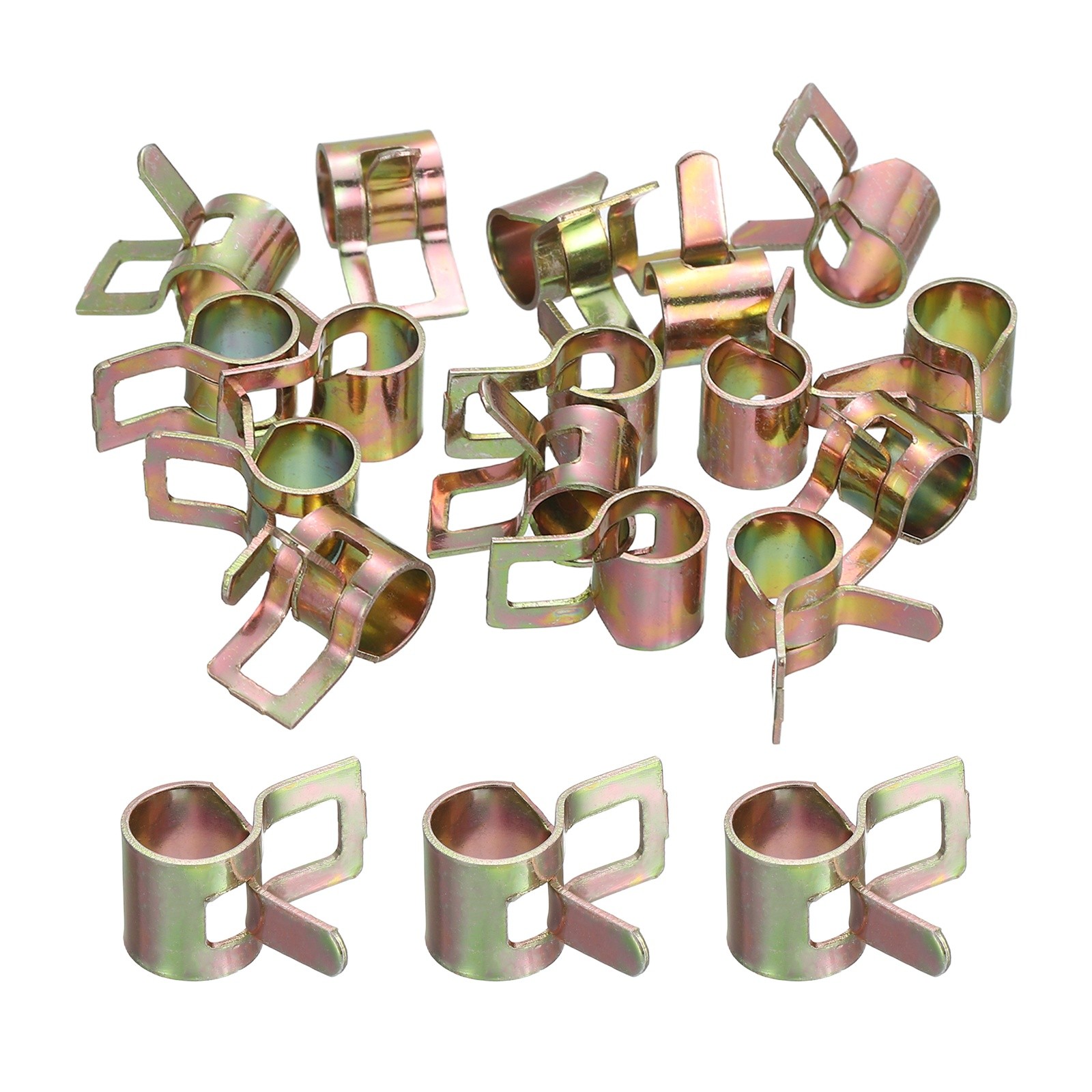ID 5.5mm 1/4inch Fuel Line Hose Clips,Pipe Clamps,Spring Hose Clamp,20Pcs