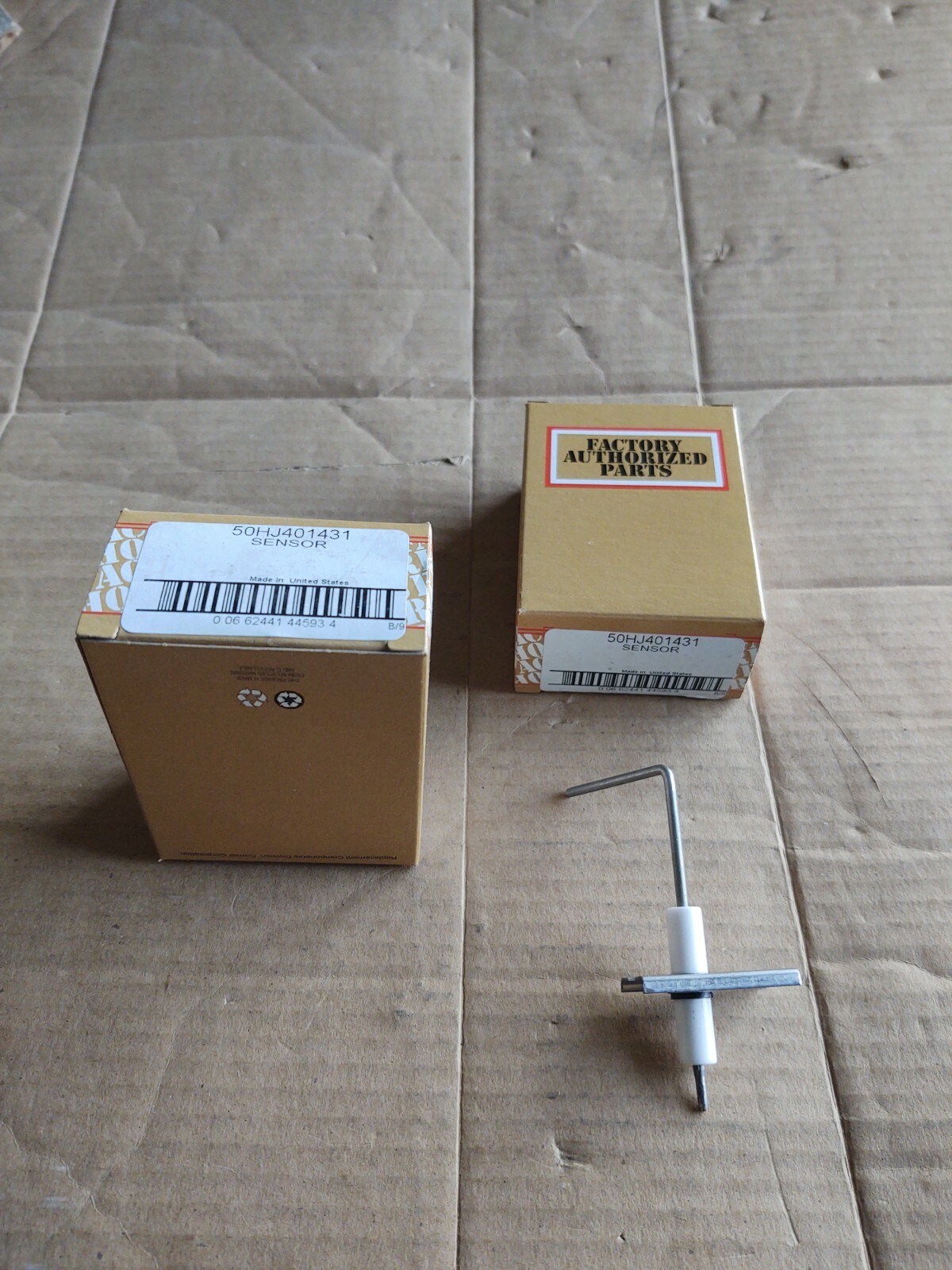 (2) CARRIER # 50HJ401431 FLAME ROD SENSOR