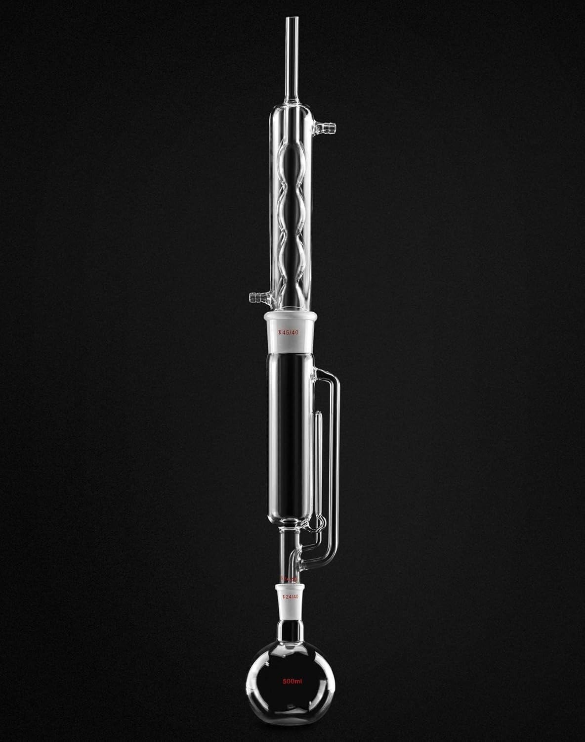 Durable Borosilicate Glass Soxhlet Extractor Set – 500ml Capacity & 45/40 Joints