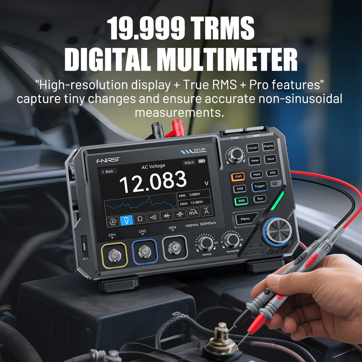 FNIRSI-2D15P Digital Multimeter Oscilloscope Signal Generator Duan Channel 100M