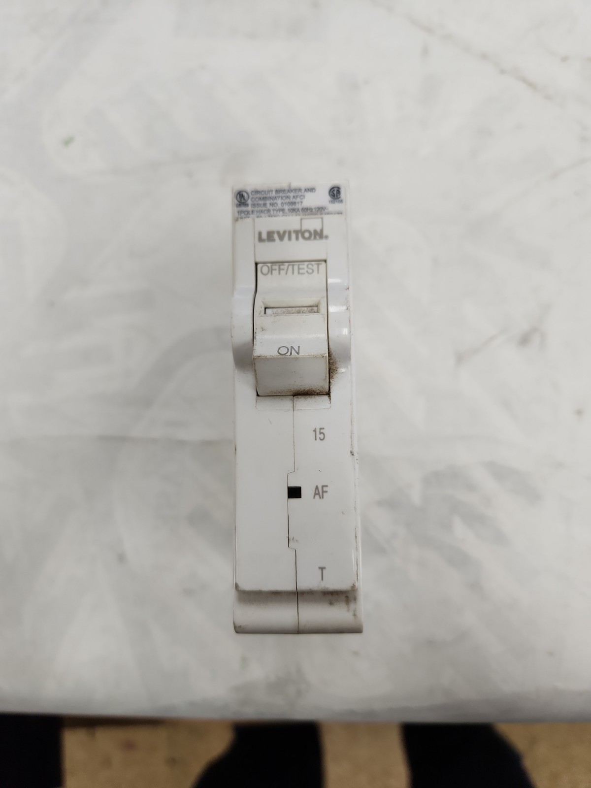 Leviton LB115-AFT AFCI Circuit Breaker 15A 1-Pole Arc-Fault 120/240V