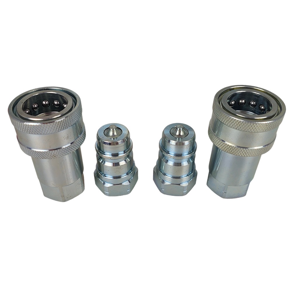 2 Sets 1/2″ Ag Poppet For Pioneer Style Hydraulic Quick Connect Couplers