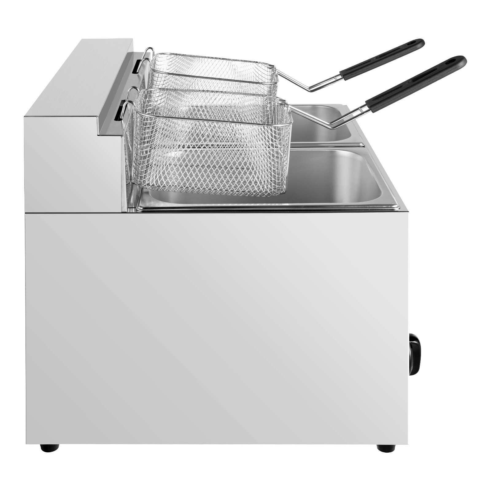 12L Commercial Propane Deep Fryer Countertop Gas Fryer & 2Baskets LPG + 2 Lids