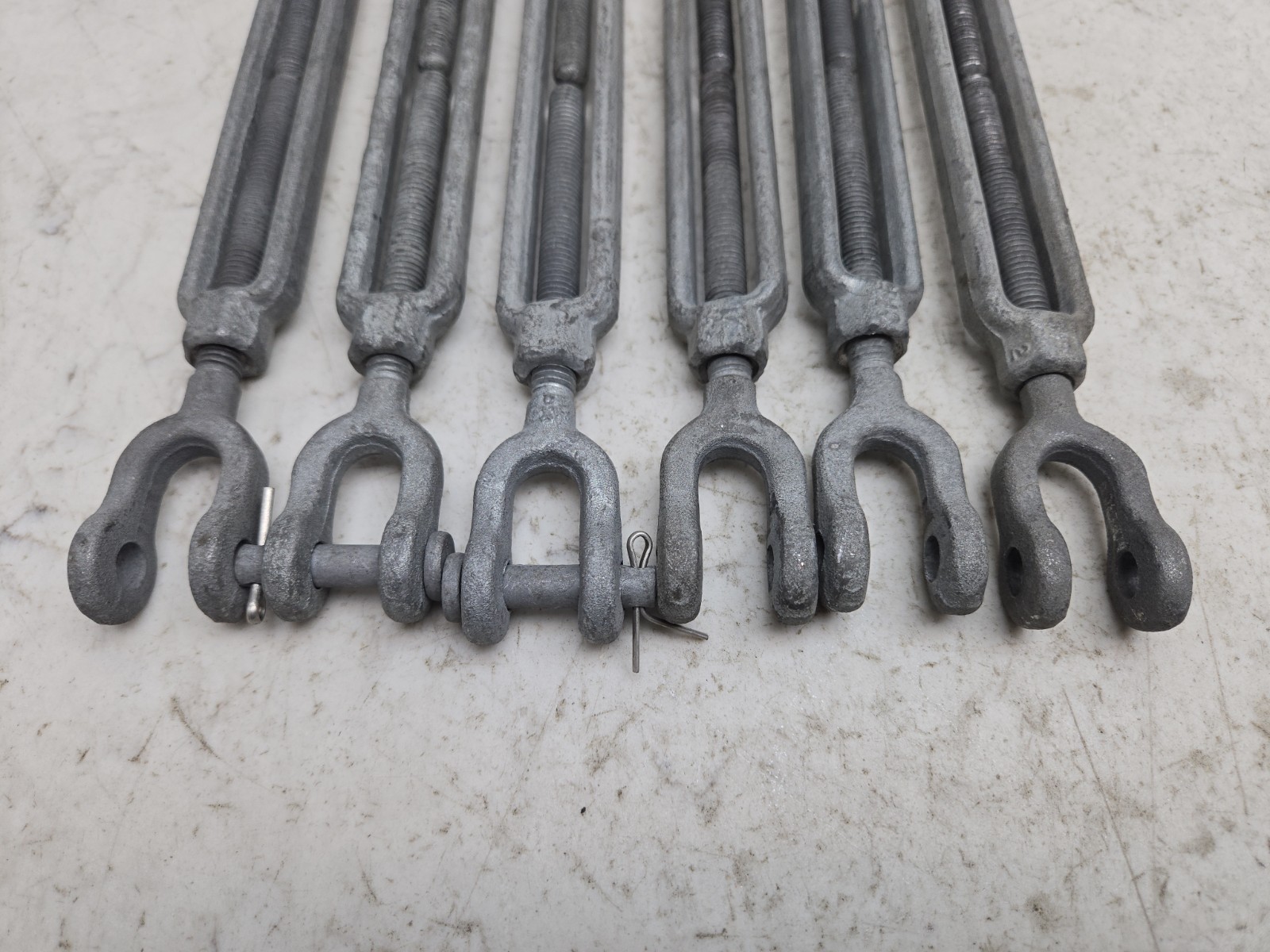 Mixed Lot of 7 Turnbuckles 6″ x 3/8 New And Used See Pictures For Details