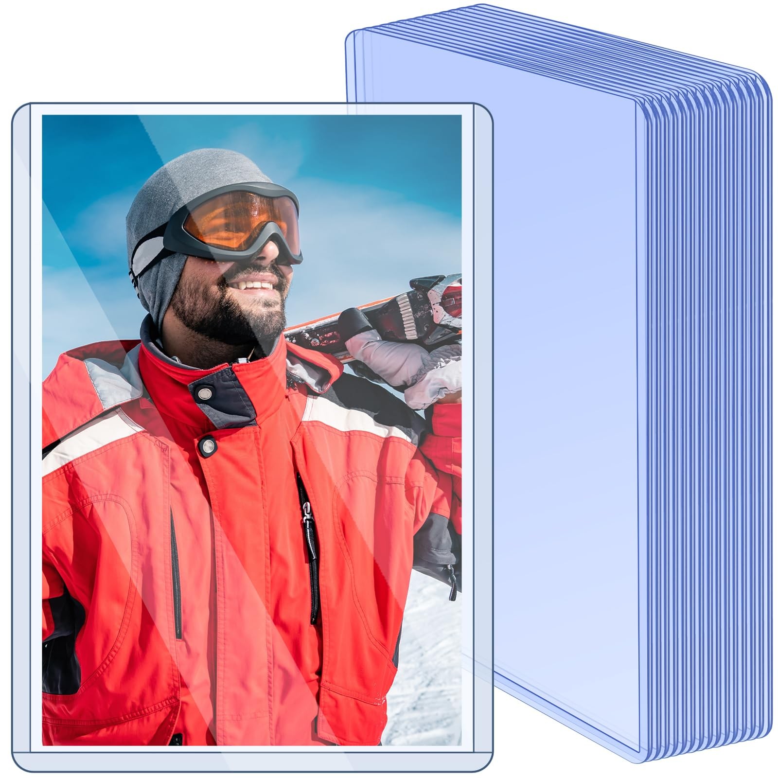 15 Pack Post Card Photo Top Loaders 4 X 6 Inches Hard Plastic Cards Sleeve Prote