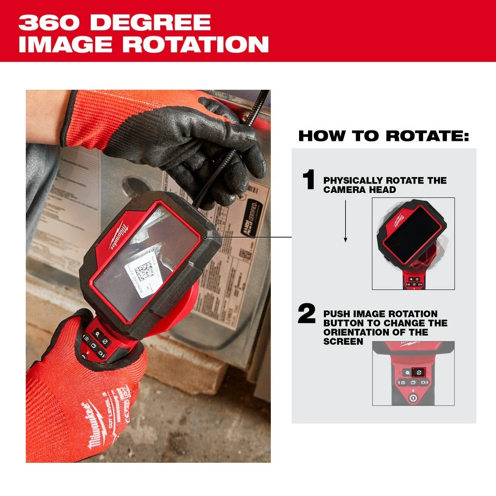 Milwaukee 2324-21 M12 M-Spector 360 10′ Inspection Camera