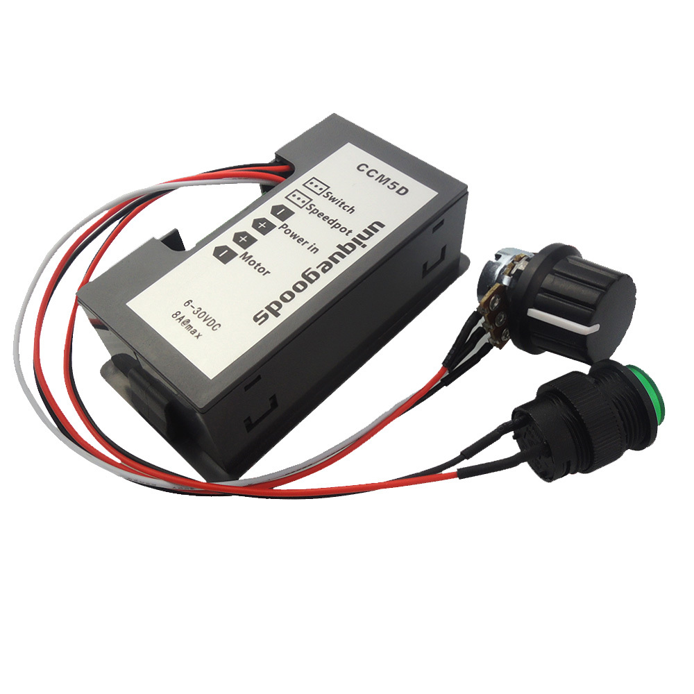 DC 6V 12V 24V PWM Motor Speed Controller Red Digital LED Display Regulator 8A