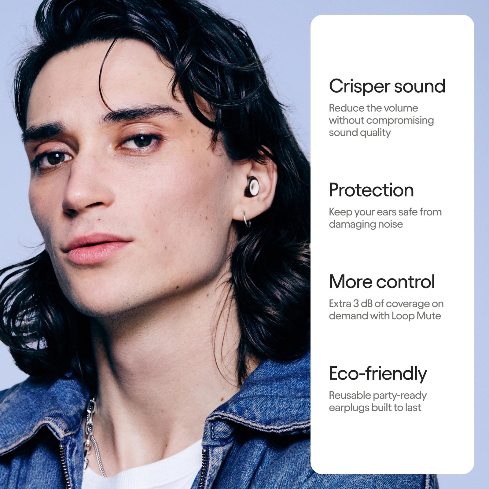 Loop Experience 2 Plus Ear Plugs: Concerts, Festivals, DJs – 17dB Noise Reductio