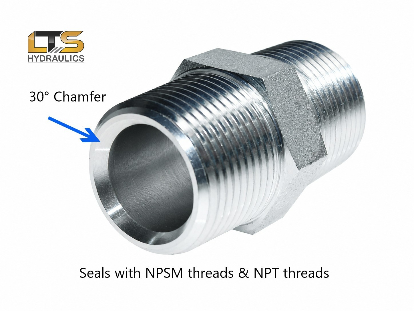 3/8″ Male Pipe NPT x 3/8″ Male Pipe NPT Male Coupling 5404-06-06 TEN PACK!!!