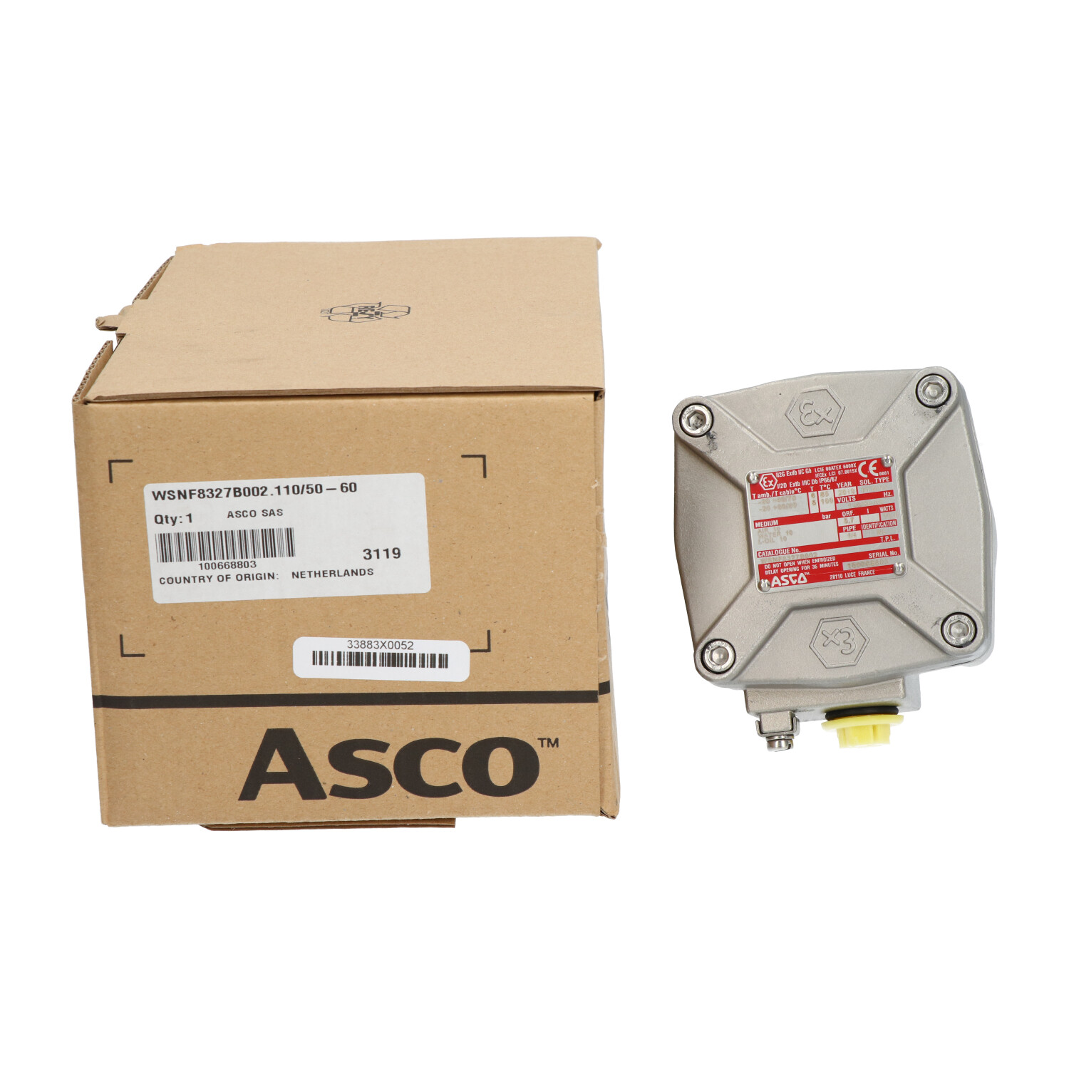 Asco WSNF8327B002 Solenoid Valve New NFP