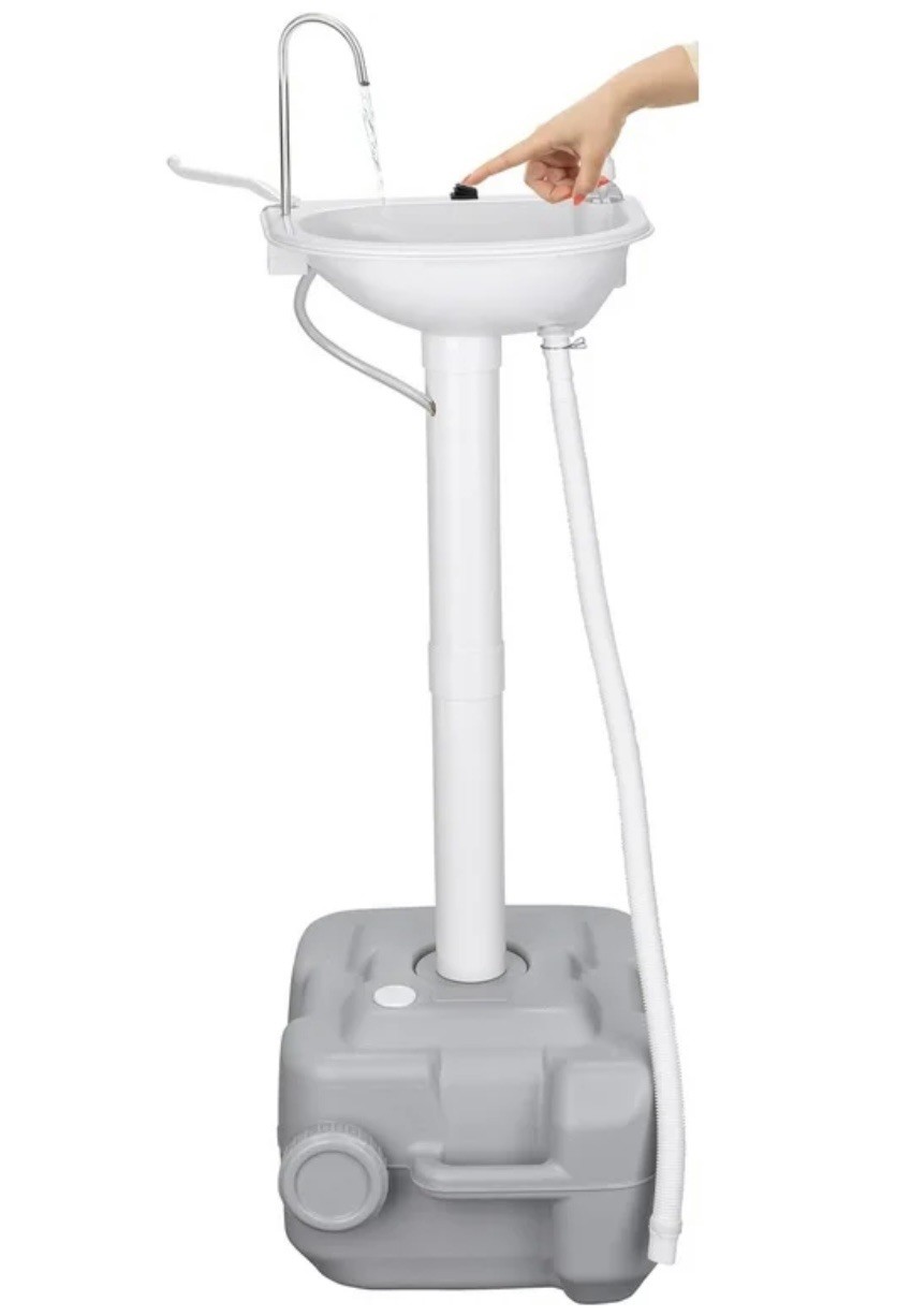 Portable Sink Outdoor Camping Sink Battery Operated Electric Station 5 Gallon