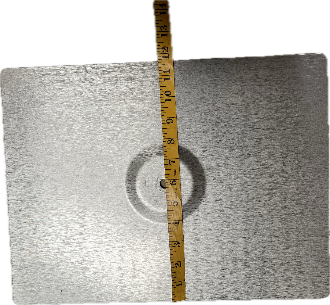 Flat metal stand for plastic full body mannequins (no plastic parts )