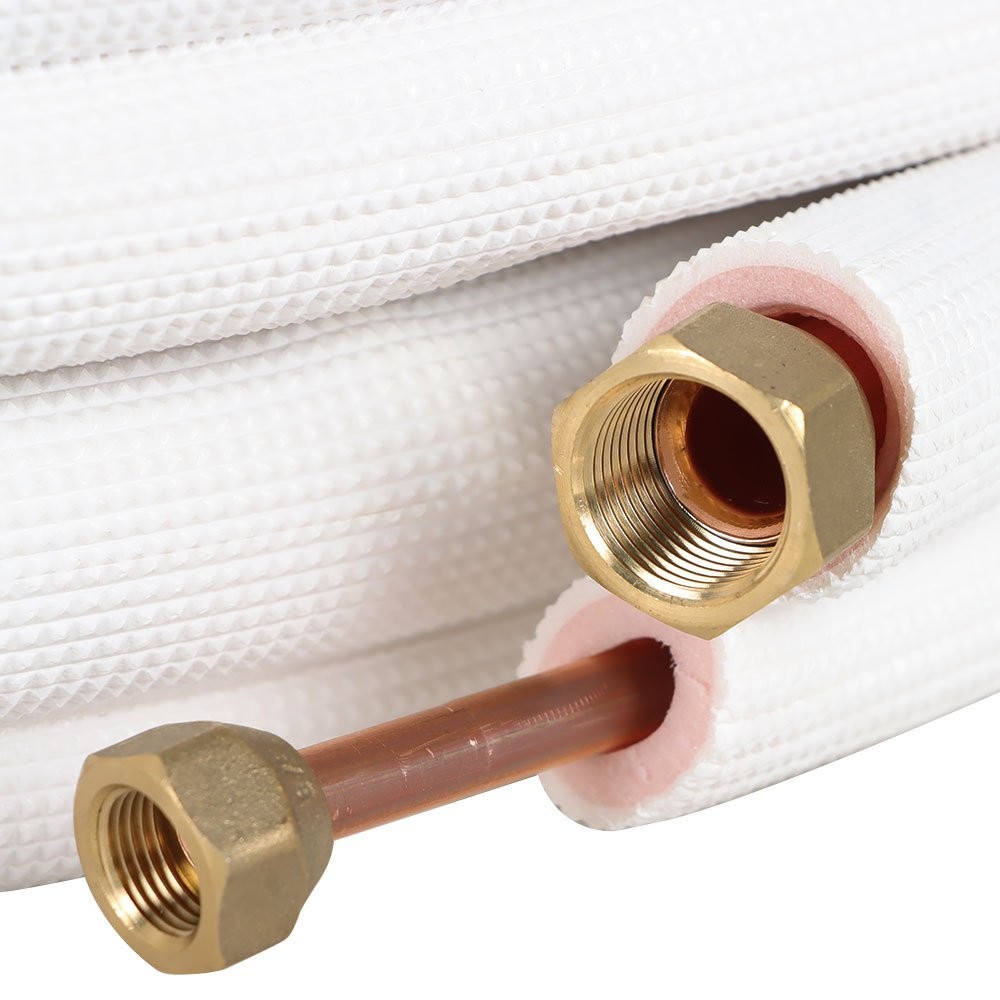 50FT Mini Split Line Set 3/8″ & 5/8″ Install Kit For Mini Split Heat Pump System