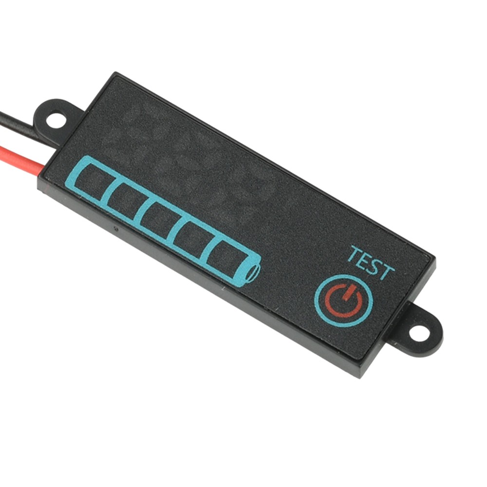 LED Voltage Acid/Li-ion Battery Level Indicator Display Panel w/Power-Off Memory