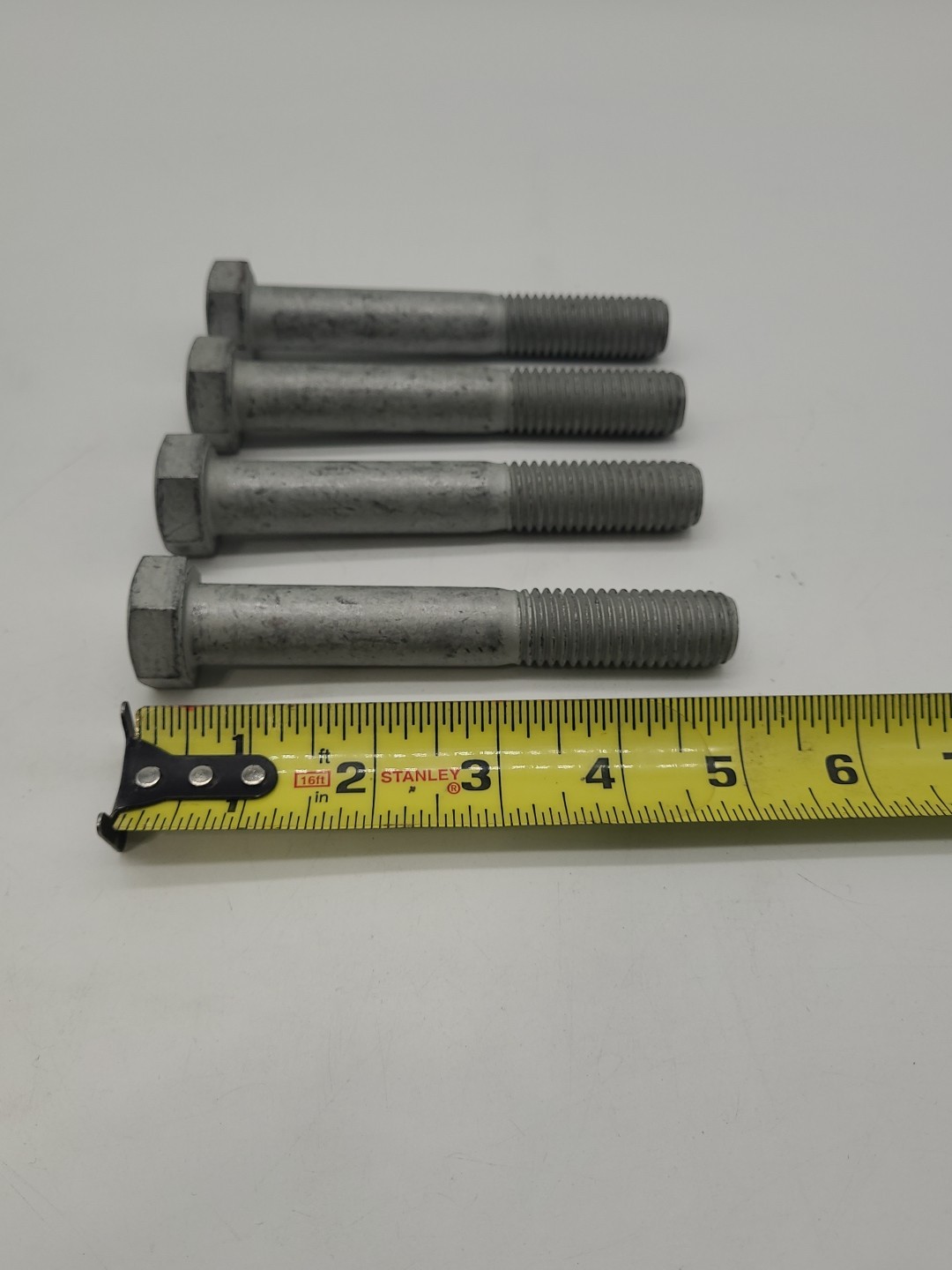 4 pk Extreme Strength Class 12.9 M16-2.0 x 120mm Zinc Coated Bolts