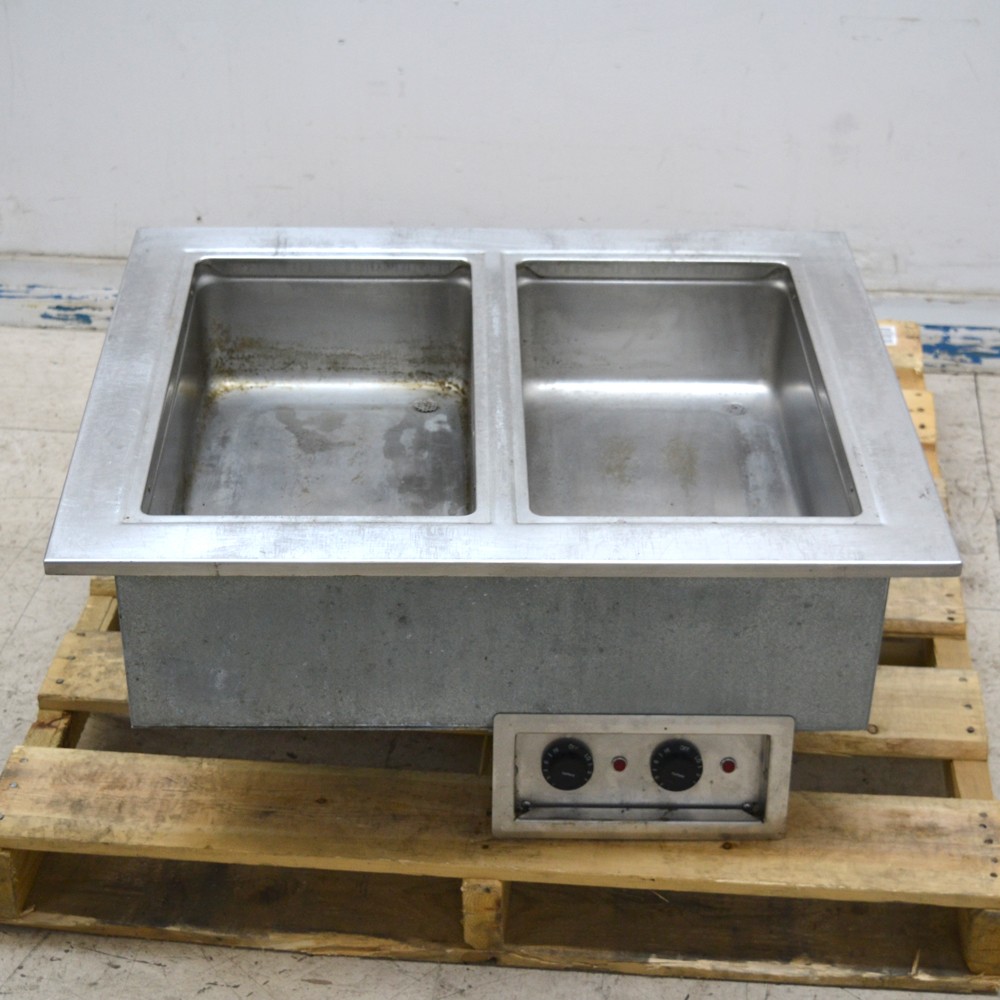 Delfield 8731 Two Full-Size Pan Drop-in Hot Food Well 120V 1PH 60Hz 16.6A b