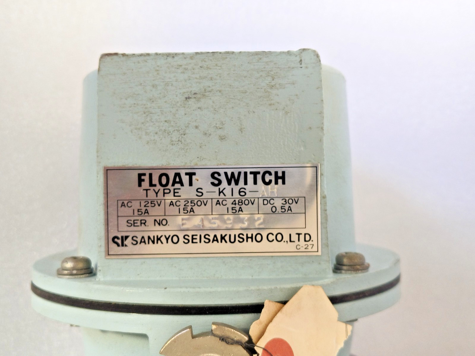 NEW Sankyo Seisakusho S-K16-AH Float Level Switch AC 125/250/480V 15A DC30V 0.5A
